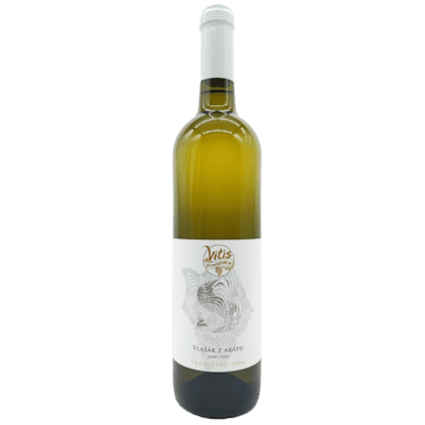 VITIS STRÁŽNICE Vlašák z akátu, moravské zemské víno, suché Vitis spol. s r.o., Vínoodbodláků.cz