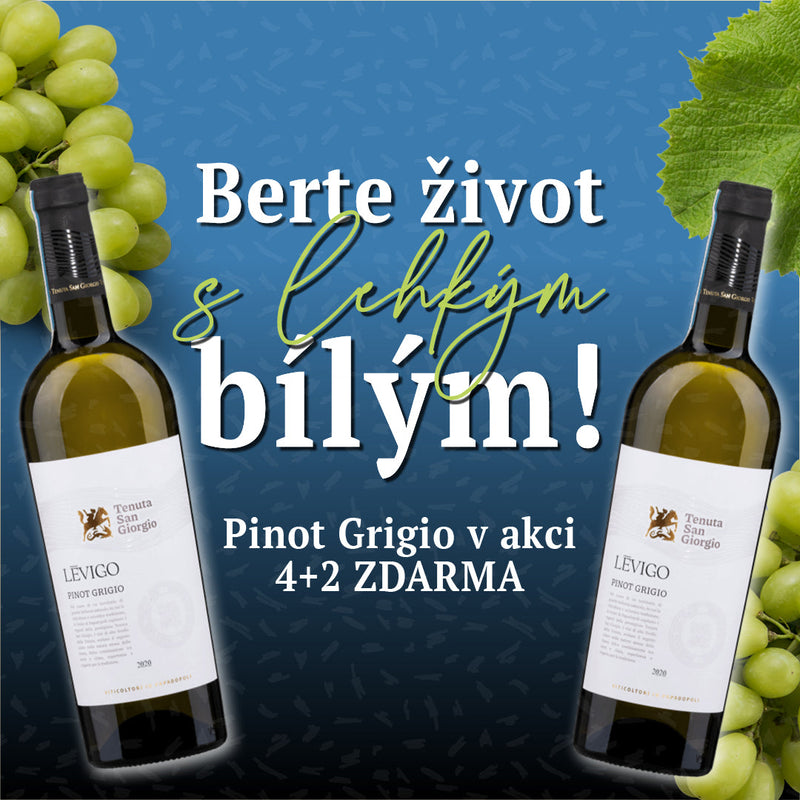 AKCE Italské PINOT GRIGIO 4+2 ZDARMA San Giorgio Vínoodbodláků.cz