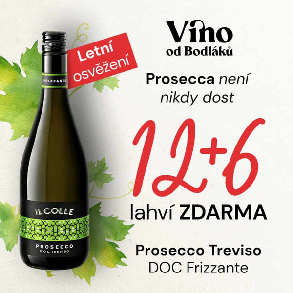 Akce 12 + 6 IL COLLE Prosecco Treviso DOC Frizzante, perlivé víno, polosuché Il Colle Vínoodbodláků.cz