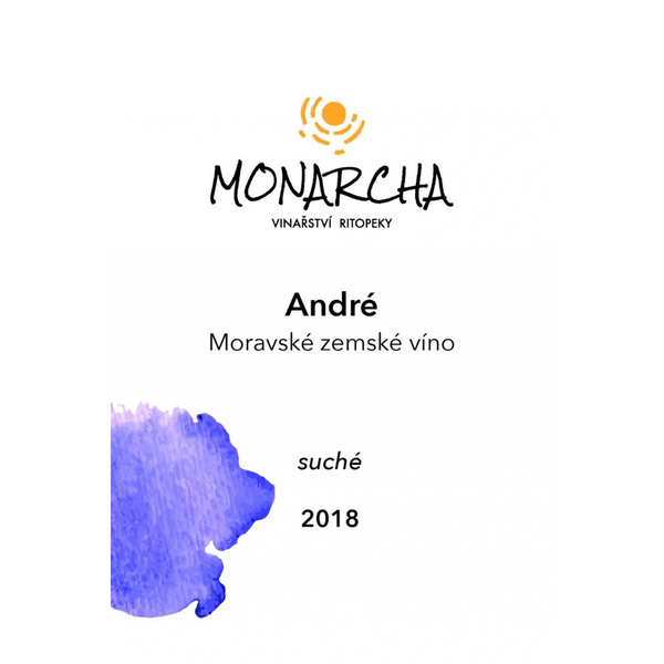 MONARCHA André, moravské zemské víno, suché (2018) Monarcha Vínoodbodláků.cz