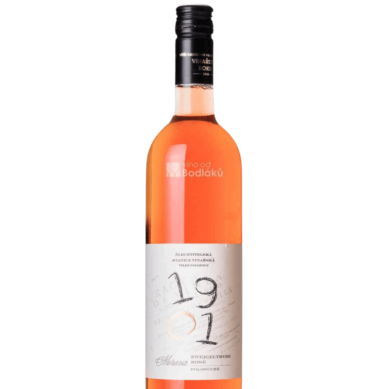 ŠSV VELKÉ PAVLOVICE Zweigeltrebe Rosé 1901, jakostní, suché ŠSV Velké Pavlovice Vínoodbodláků.cz