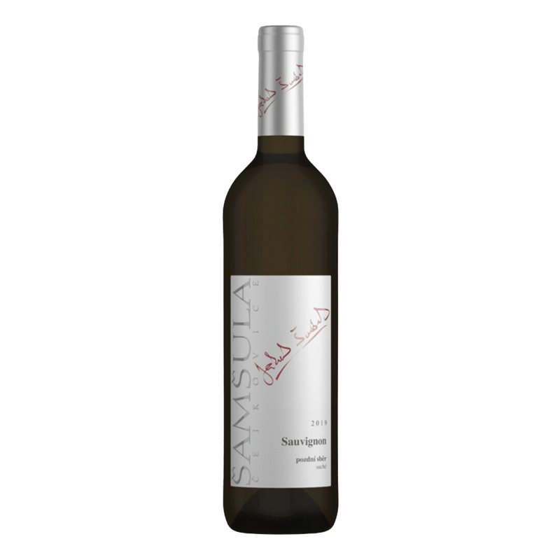 ŠAMŠULA Sauvignon Bouquet, pozdní sběr, suché (2023) Šamšula Vínoodbodláků.cz