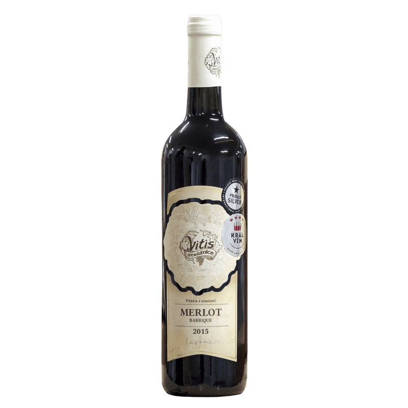 VITIS STRÁŽNICE Merlot Barrique, výběr z hroznů, suché (2019) Vitis Strážnice Vínoodbodláků.cz