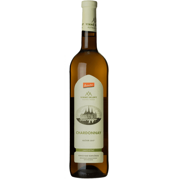 Chardonnay jakostní 2017 Demeter biodynamické víno Vinné sklepy Kutná Hora Vínoodbodláků.cz