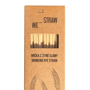Ekologická brčka z žitné slámy 50 ks We-Straw Vínoodbodláků.cz
