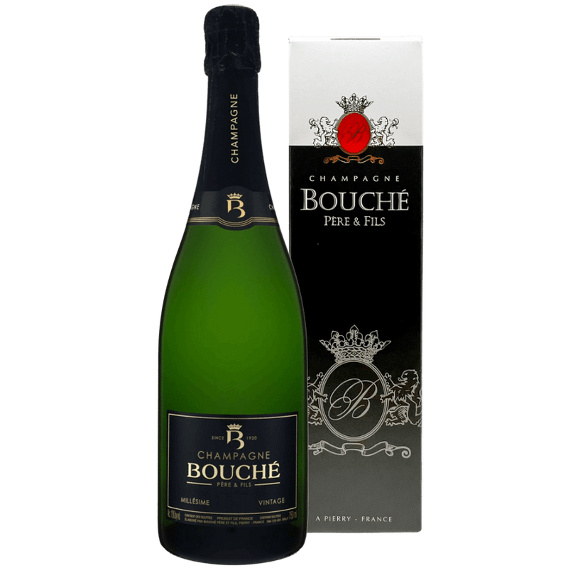 Champagne Bouché v originální dárkové krabici Bouché Père Fils Vínoodbodláků.cz