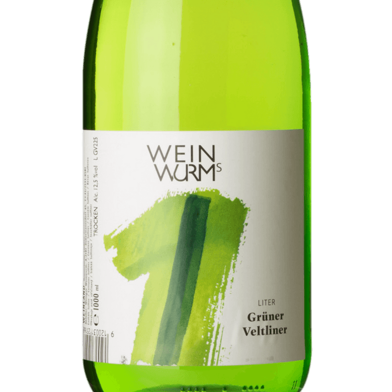 WEINWURM Litrovka Grüner Veltliner, veltlínské zelené, suché Weinwurm Vínoodbodláků.cz