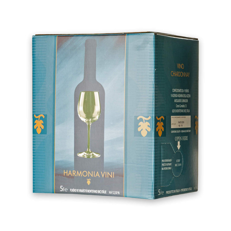 Chardonnay z Itálie Bag in Box 5 litrů Conti Degli Azzoni Vínoodbodláků.cz
